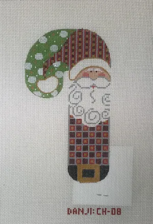 * Danji CH08 Checkered Santa Candy Cane
