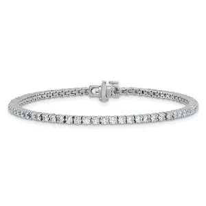 14K 2.75ct White Gold Laboratory Grown Tennis Bracelet
