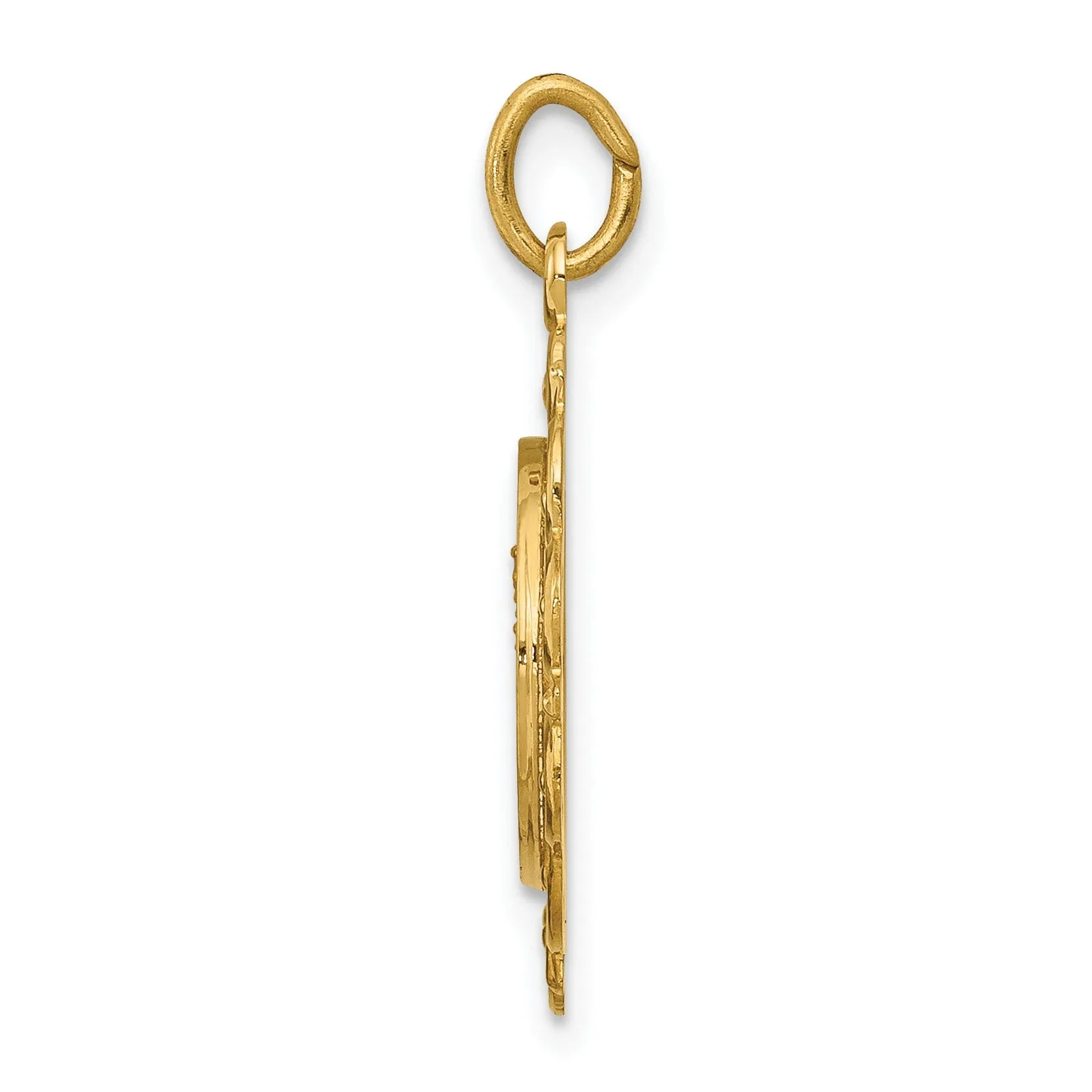 14k Yellow Gold Our Lady of Mt. Carmel Medal