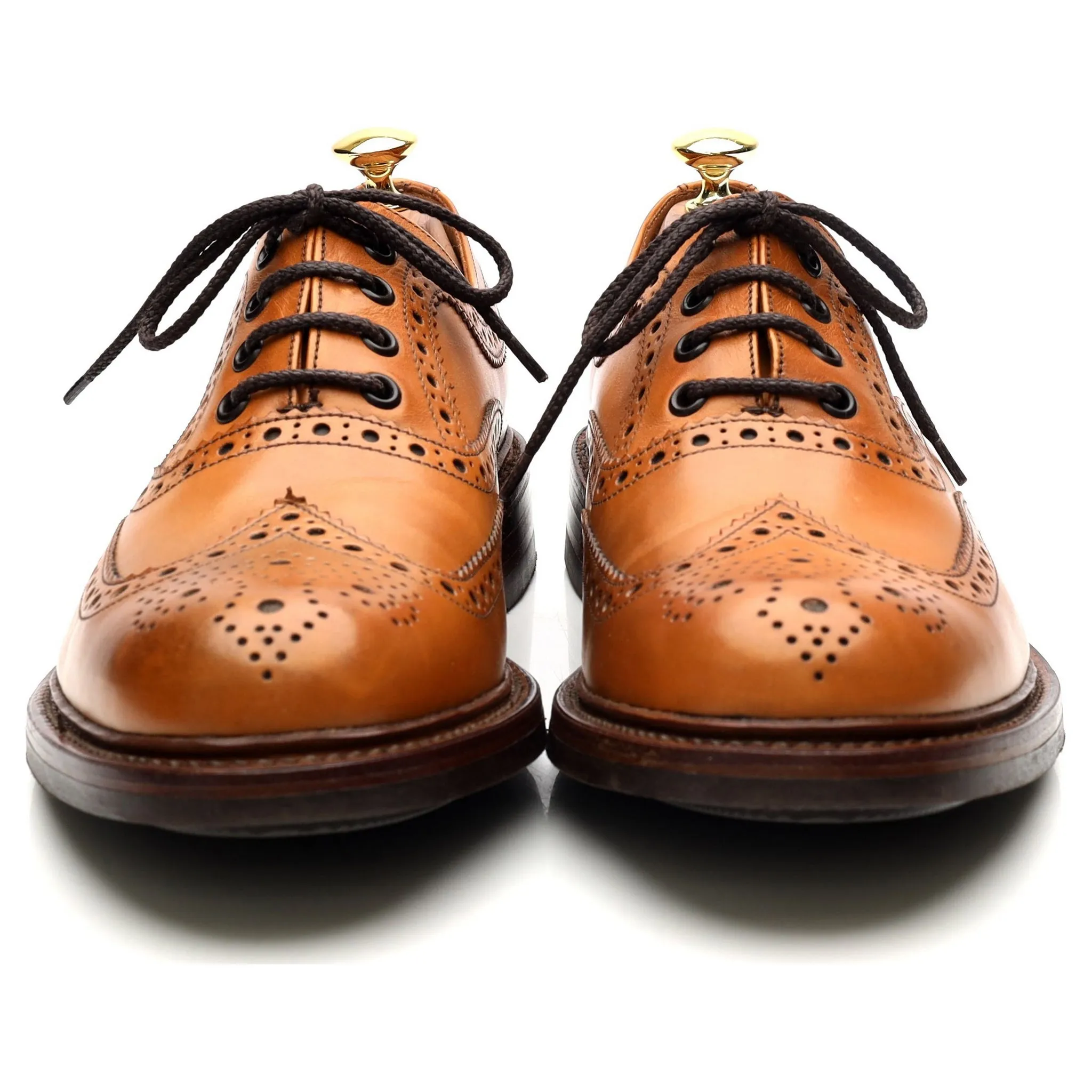 1880 'Edward' Tan Brown Leather Brogues UK 8.5 G