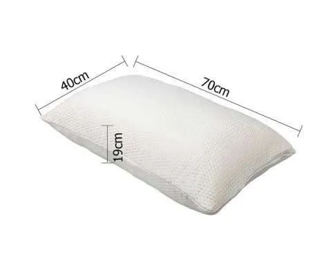 2 x Visco Elastic Memory Foam Pillows
