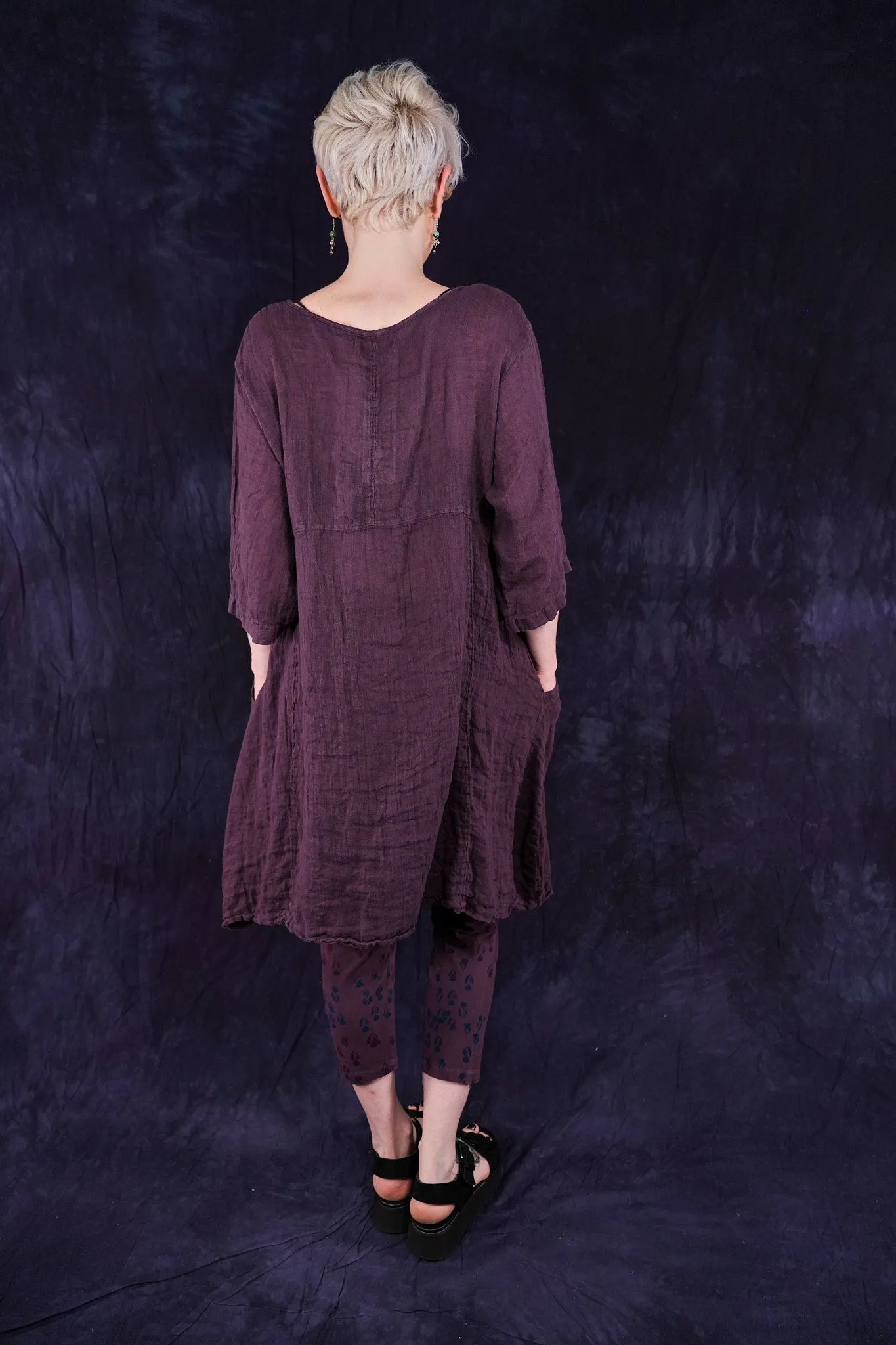 2257 Linen Zen Tunic Fig