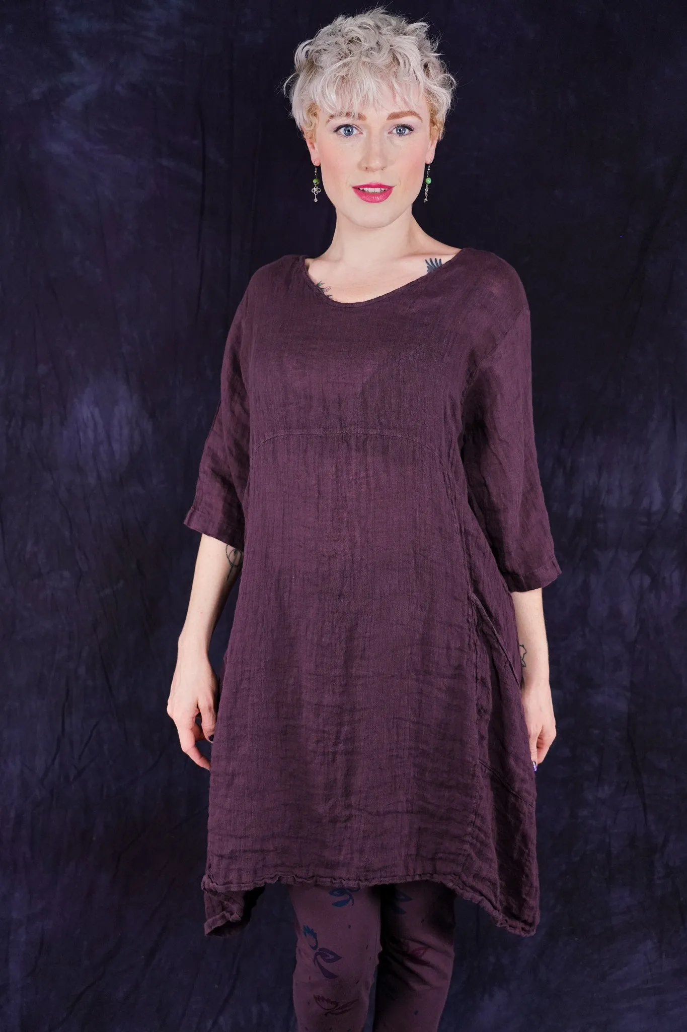 2257 Linen Zen Tunic Fig