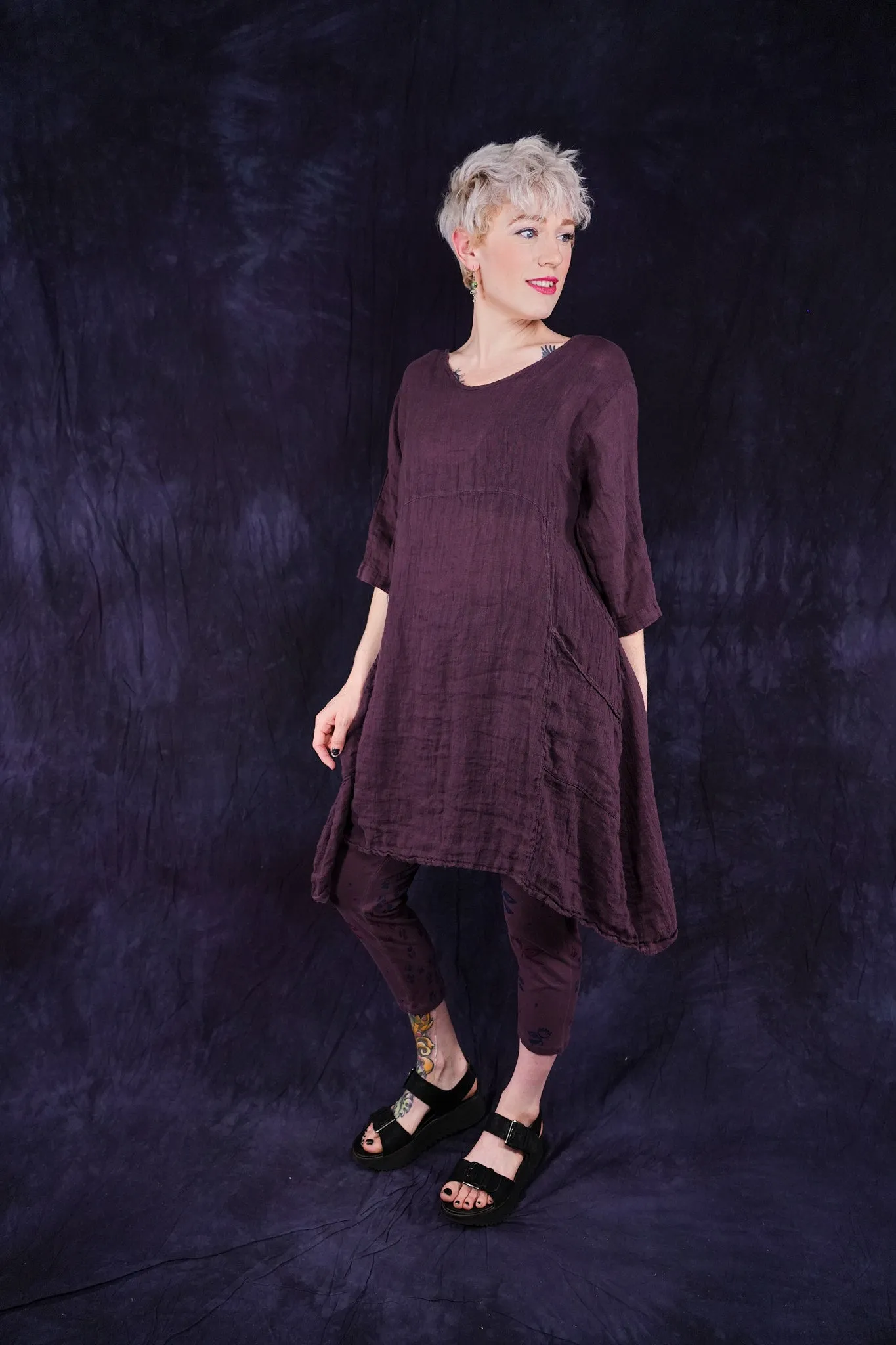 2257 Linen Zen Tunic Fig
