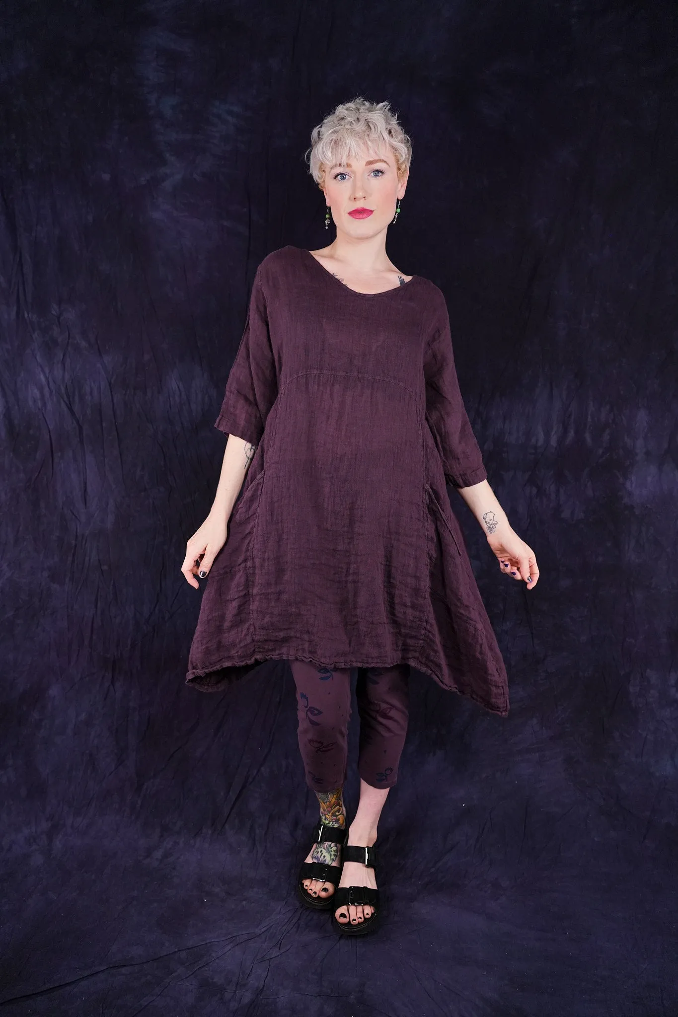 2257 Linen Zen Tunic Fig