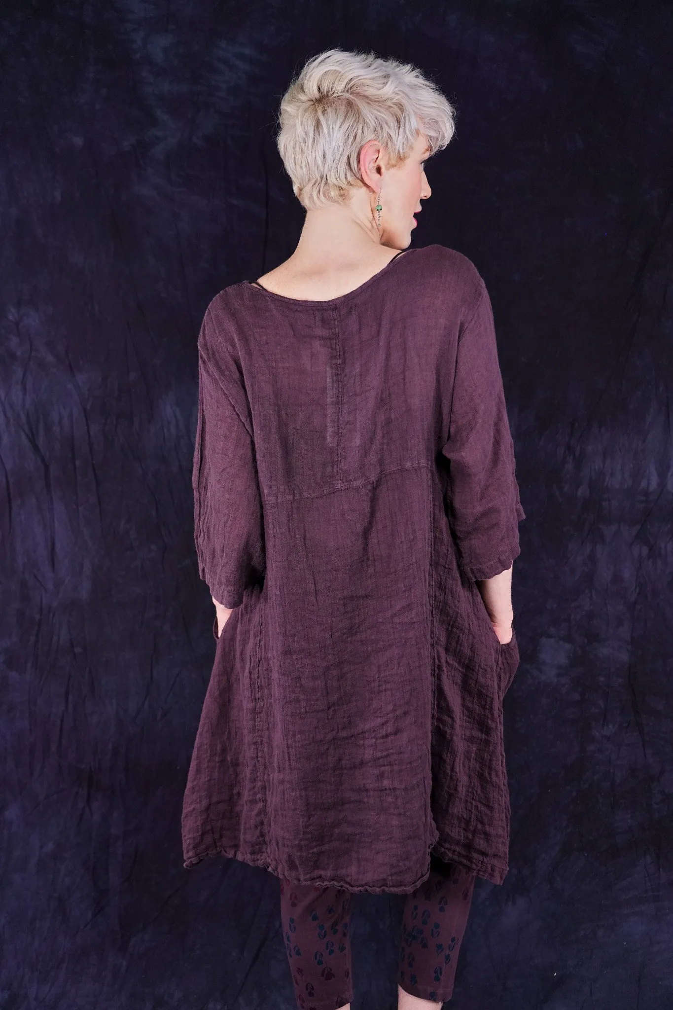 2257 Linen Zen Tunic Fig
