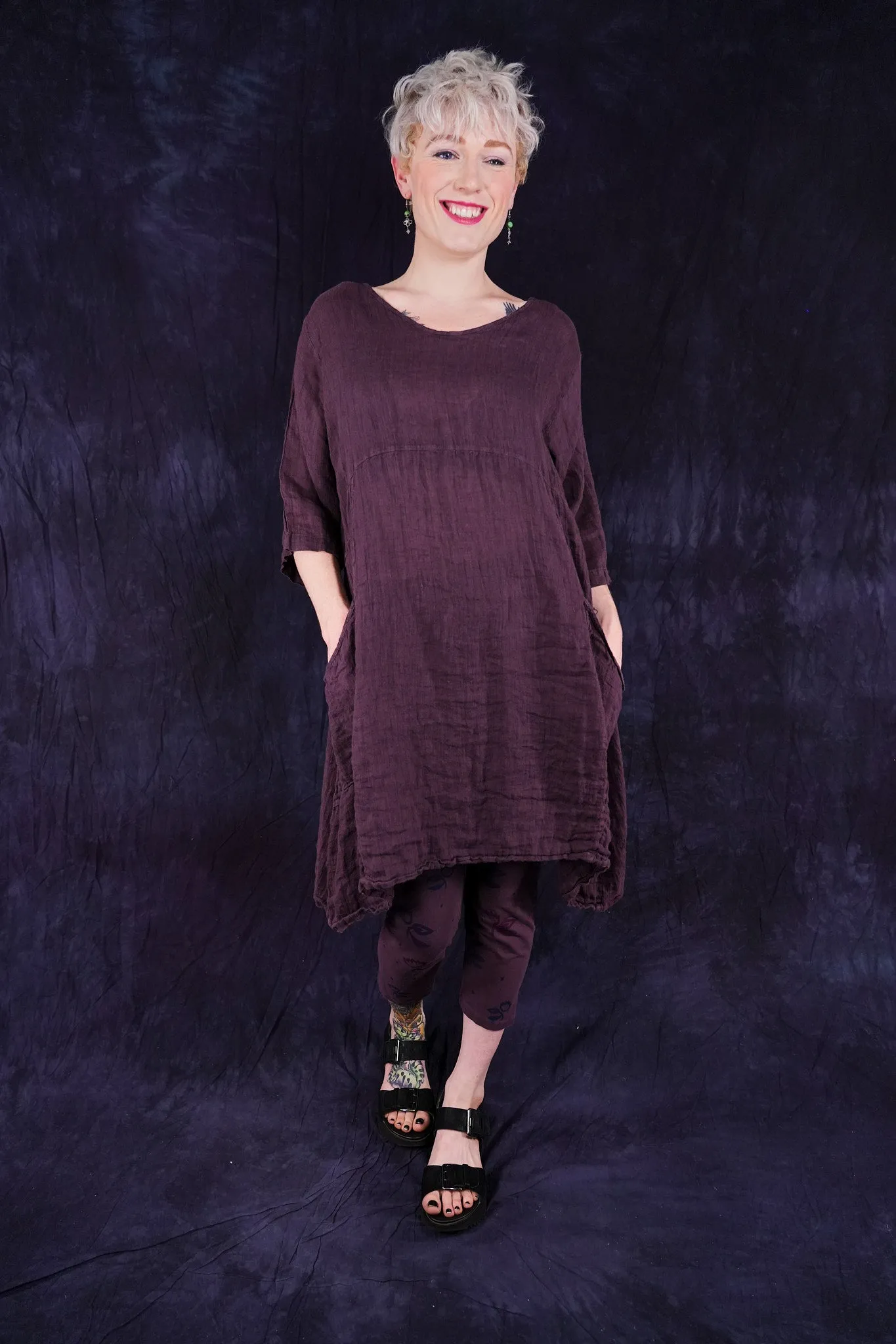2257 Linen Zen Tunic Fig