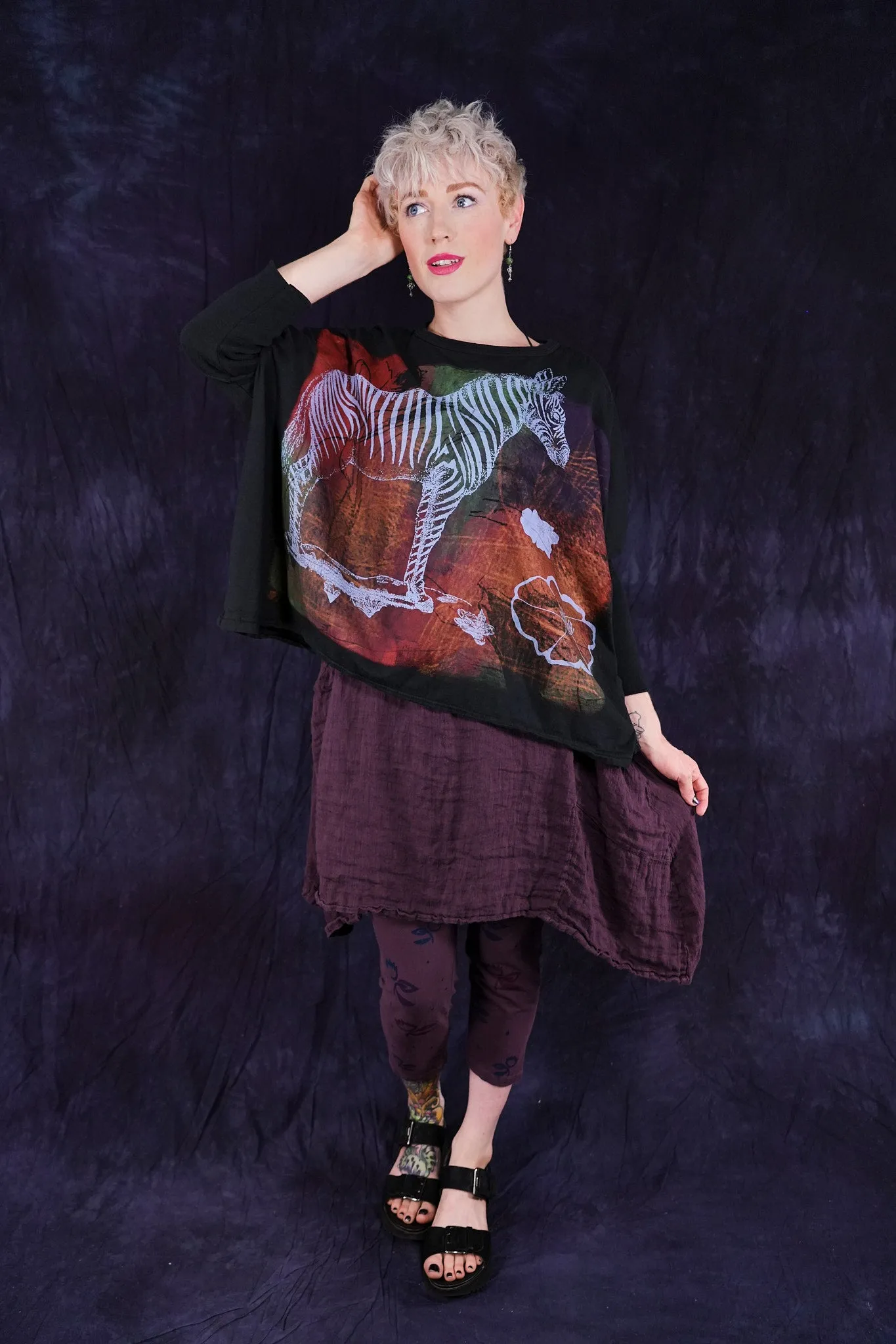 2257 Linen Zen Tunic Fig
