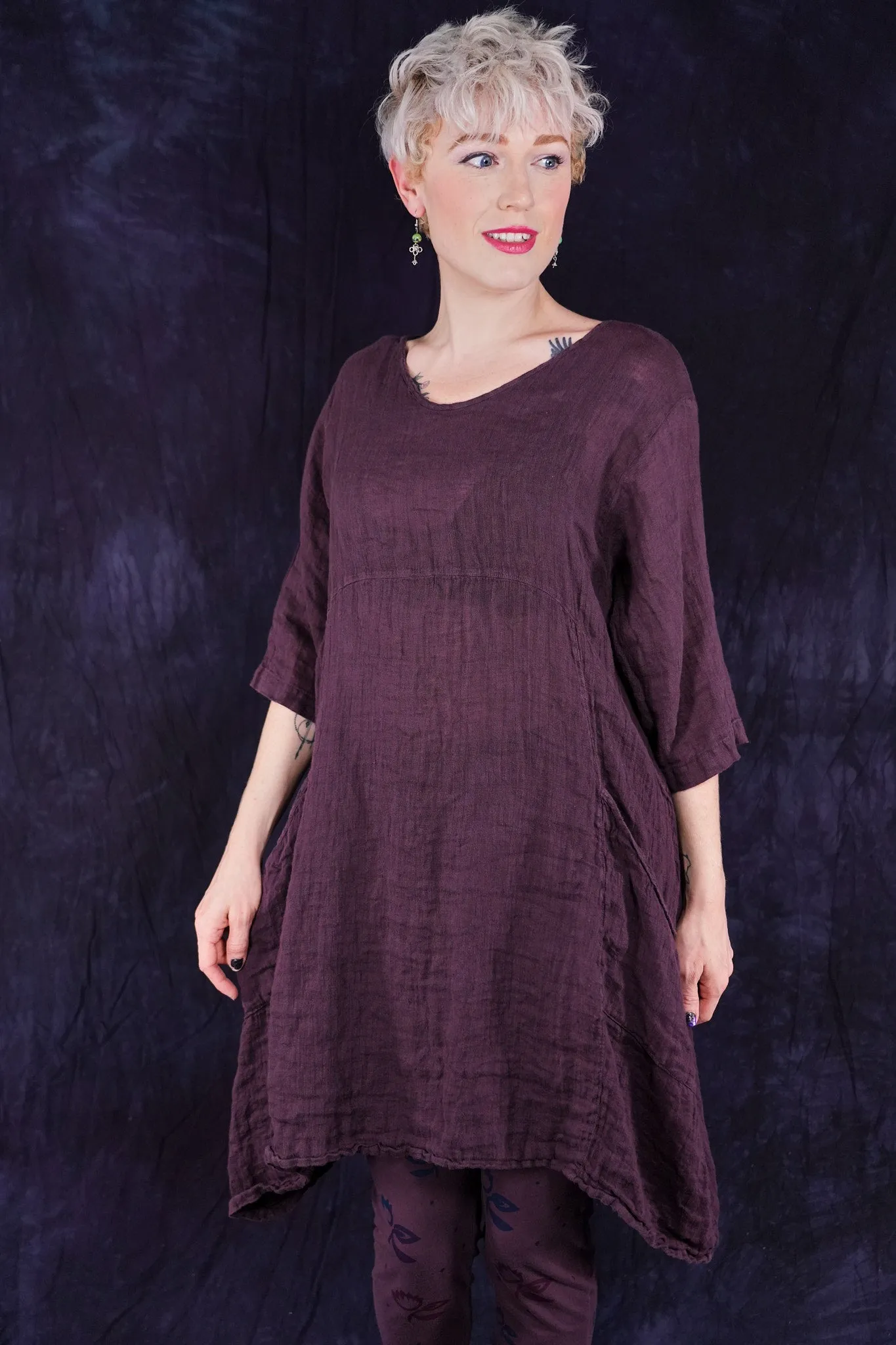 2257 Linen Zen Tunic Fig