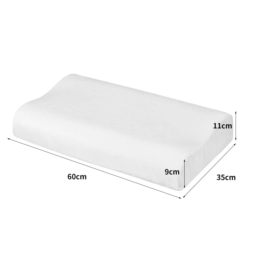 2X Memory Foam Pillow Removable