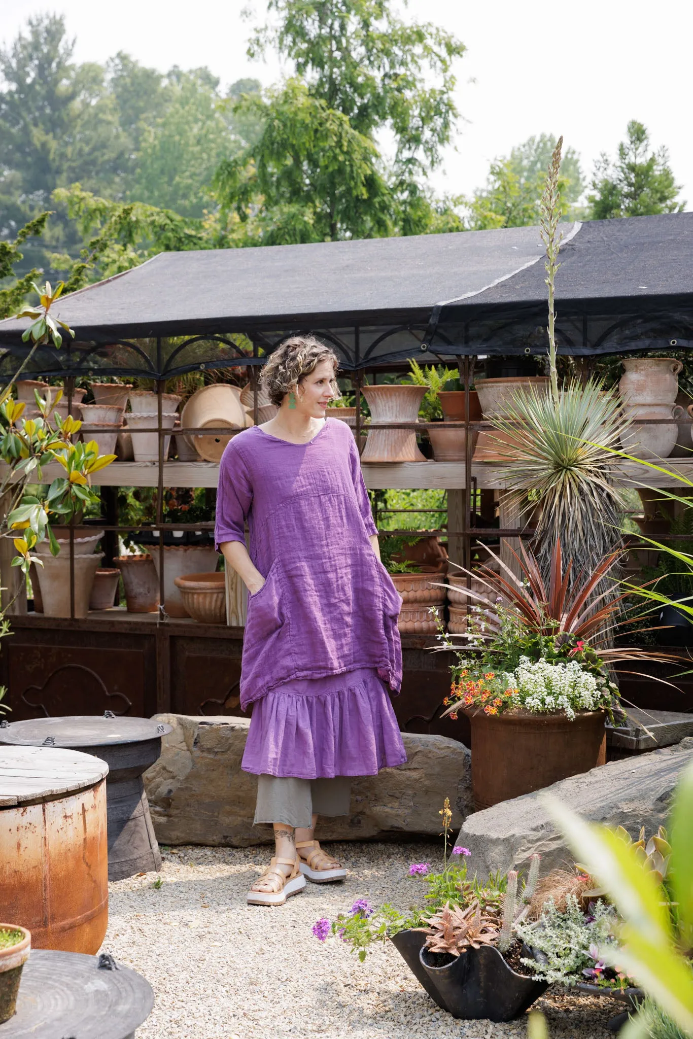 4191 Lawn Gather Skirt Violet