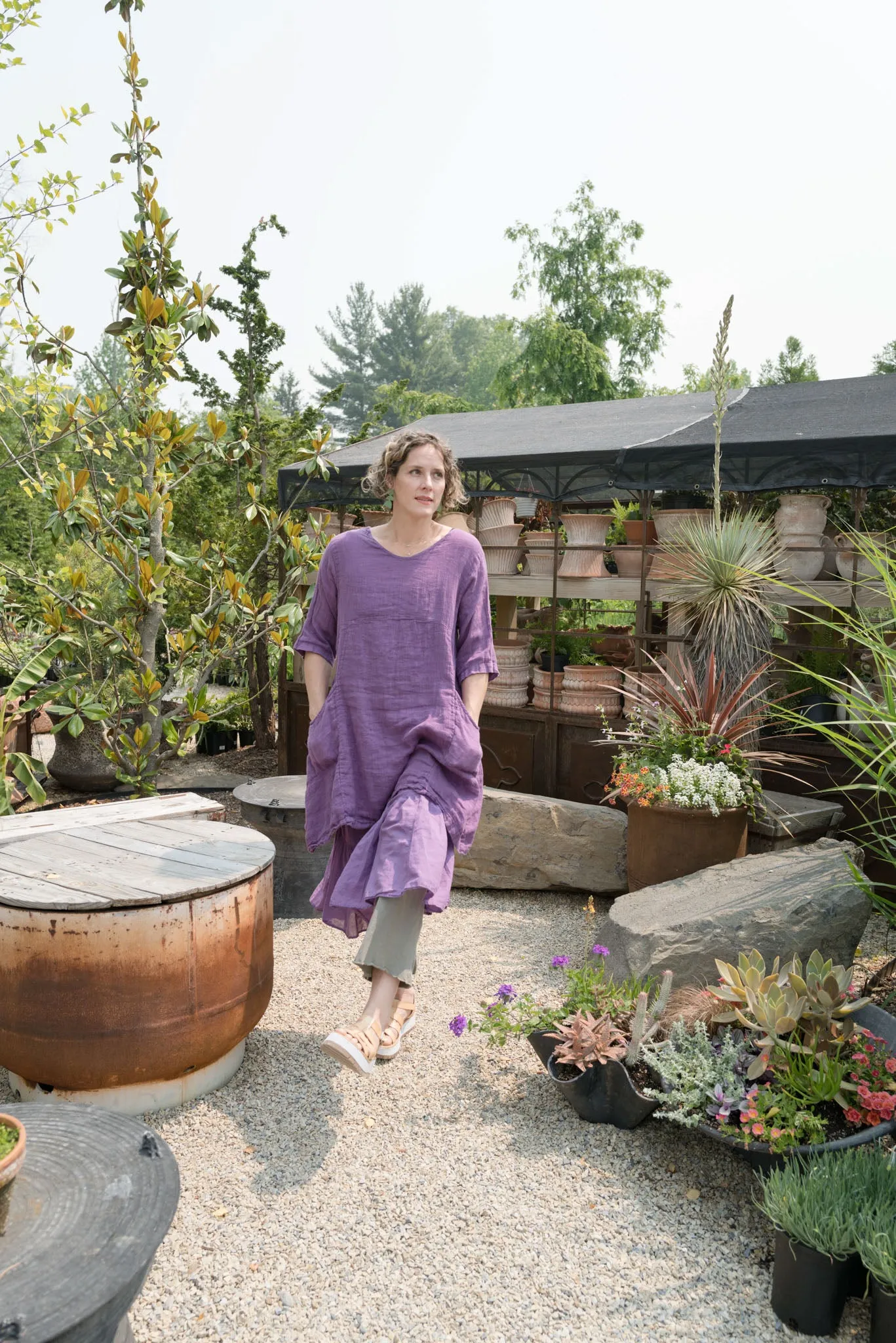 4191 Lawn Gather Skirt Violet