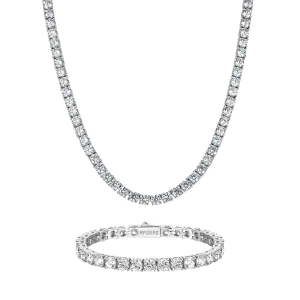 5mm Tennis Chain and Bracelet Gift Set