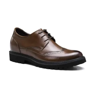 7 CM / 2.76 Inches CMR CHAMARIPA Formal Height Increasing Shoes Brogue Shoes