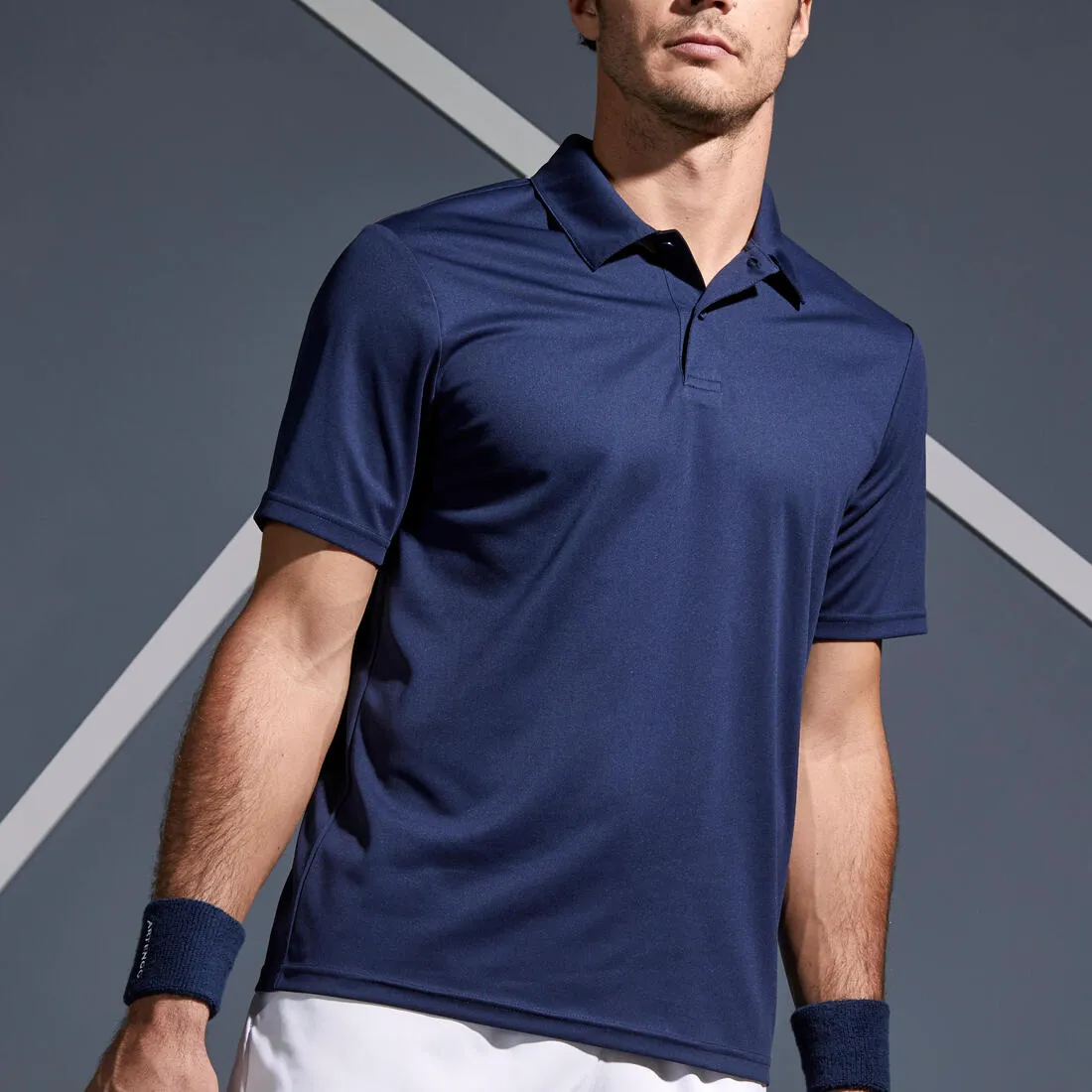 700 Tennis Badminton Padel Table Tennis and Squash Polo Shirt - Navy