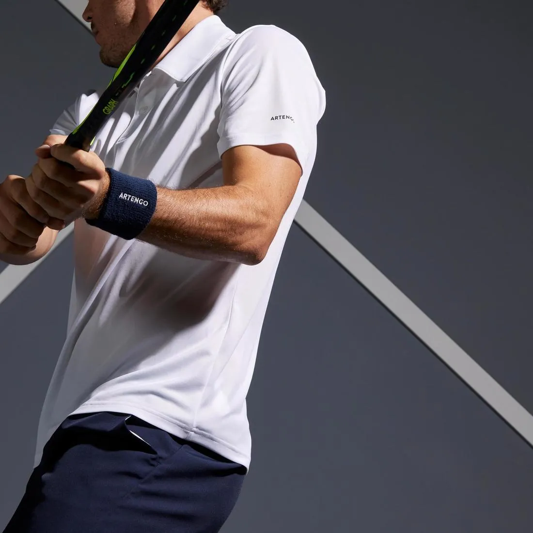 700 Tennis Badminton Padel Table Tennis and Squash Polo Shirt - Navy