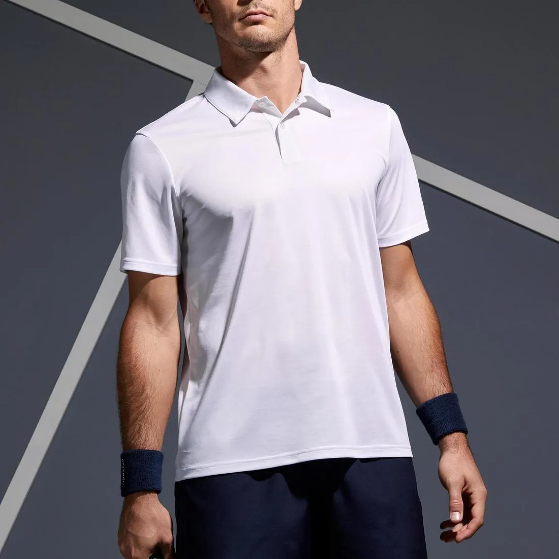700 Tennis Badminton Padel Table Tennis and Squash Polo Shirt - Navy