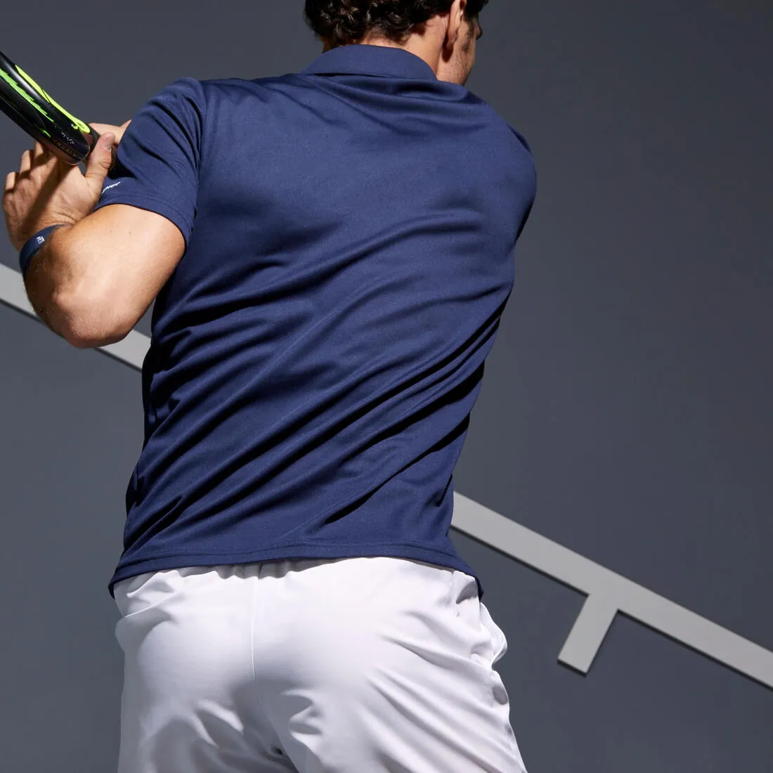700 Tennis Badminton Padel Table Tennis and Squash Polo Shirt - Navy