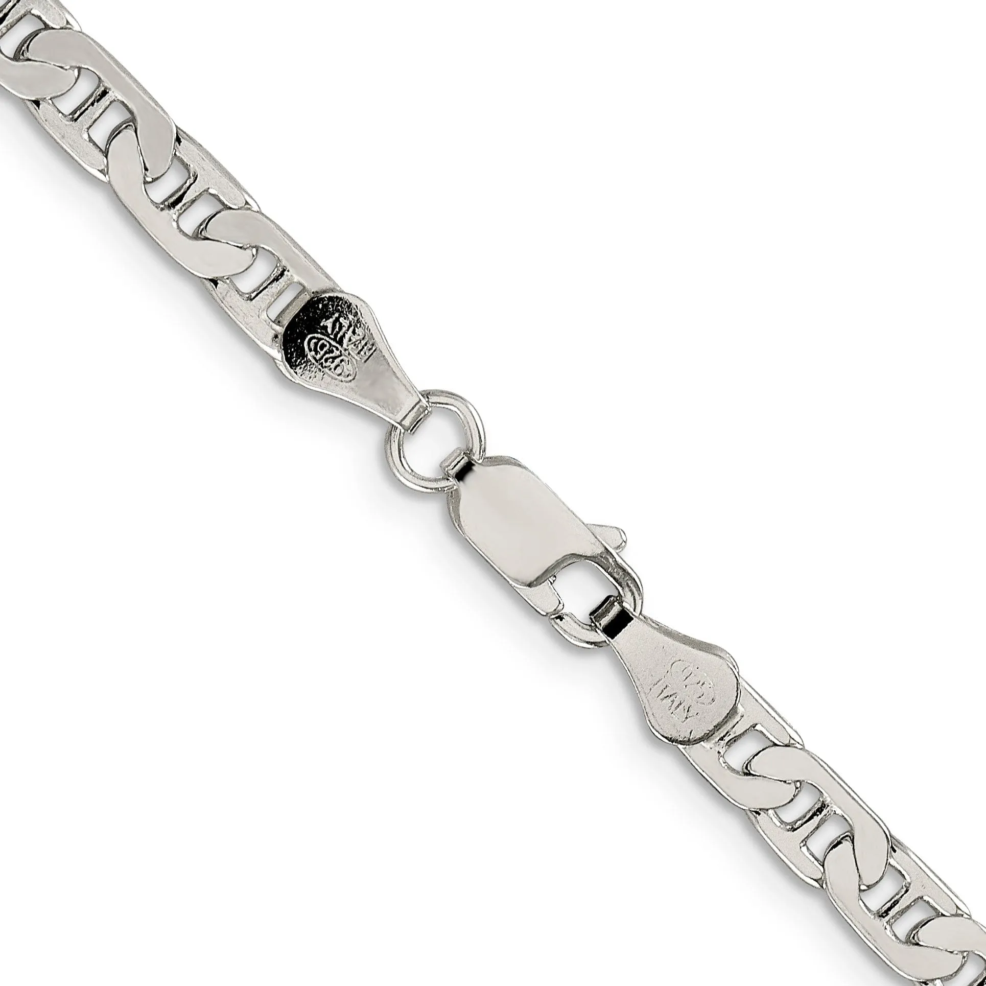 925 Silver Polished Finish 4.50-mm Width Anchor Chain