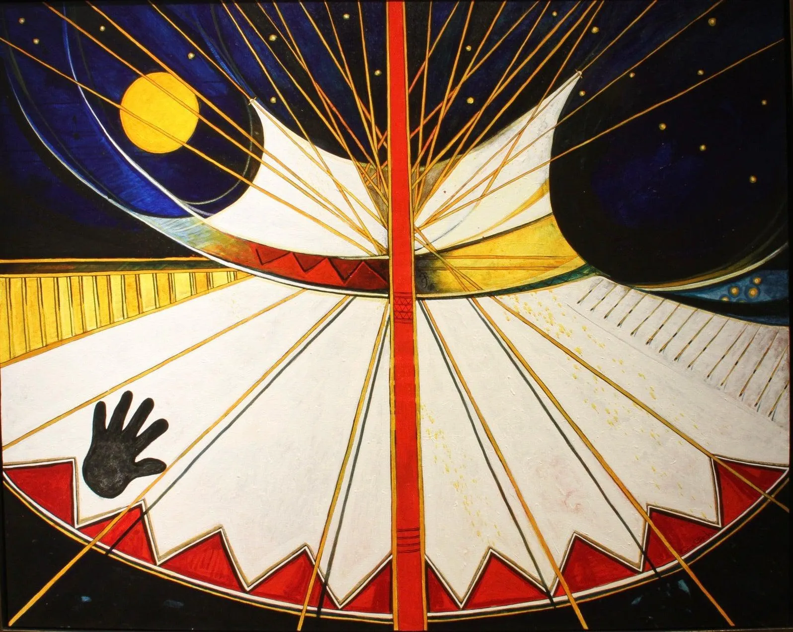 Abstract Plains Indian Tipi