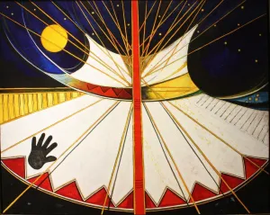 Abstract Plains Indian Tipi