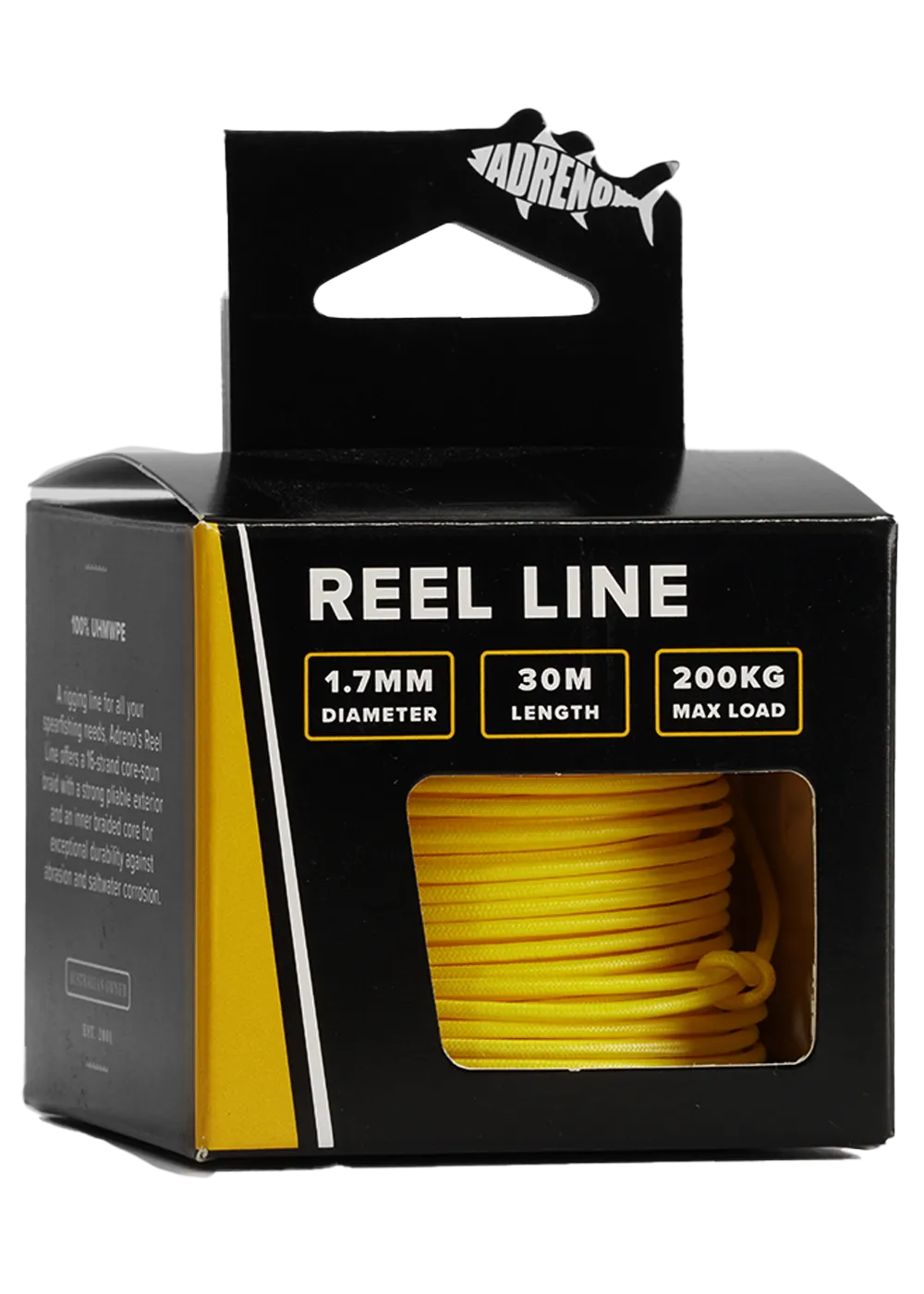 Adreno 1.7mm Reel Line - 30m - Yellow