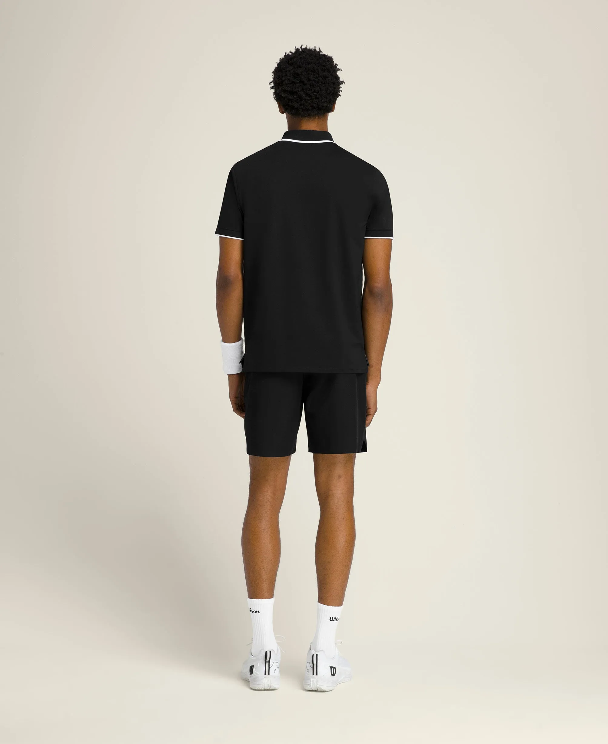 Advantage Zip Polo - Black
