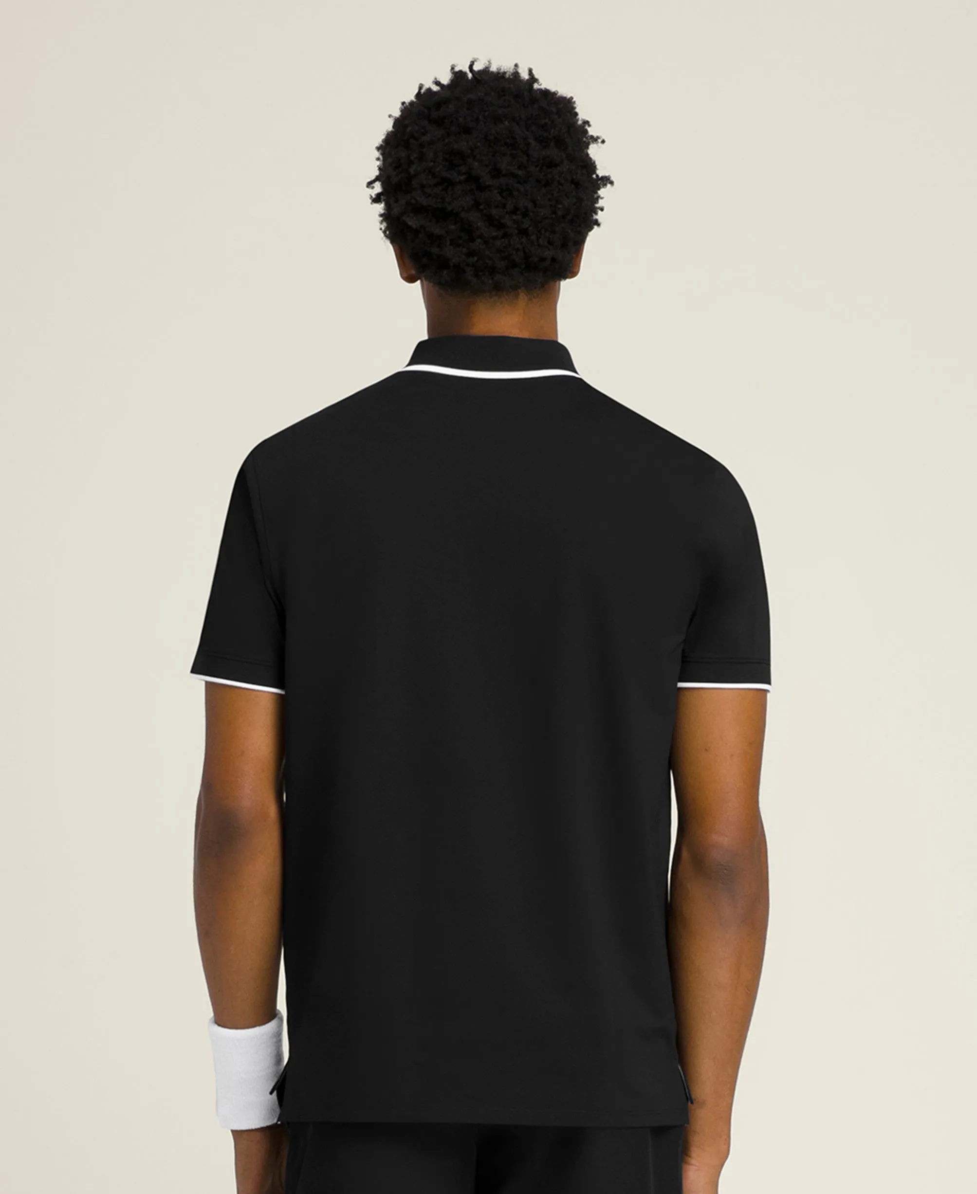 Advantage Zip Polo - Black