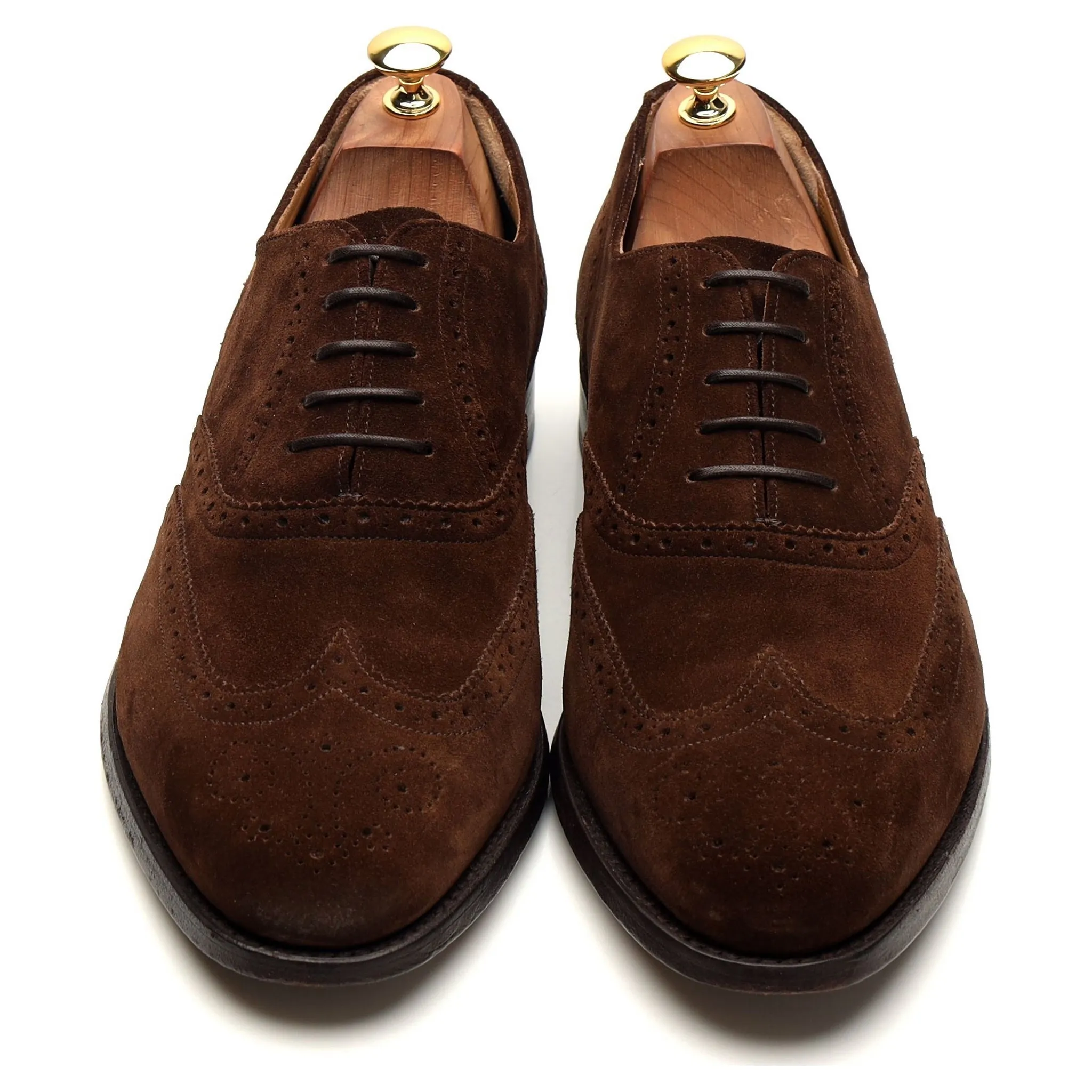 'Albert' Brown Suede Oxford Brogues UK 10 G