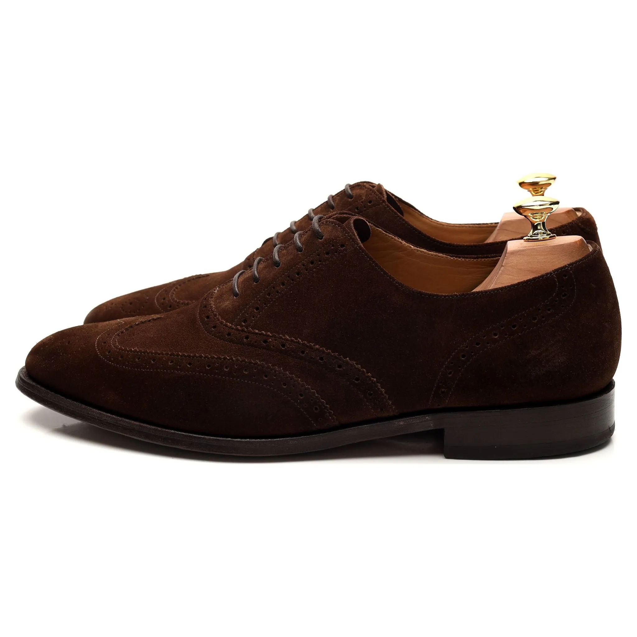 'Albert' Brown Suede Oxford Brogues UK 10 G