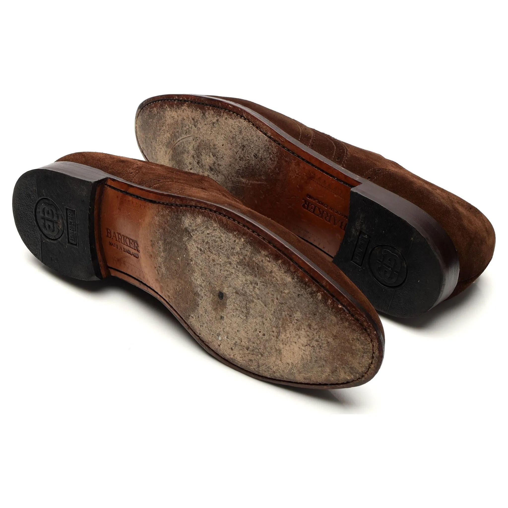 'Albert' Brown Suede Oxford Brogues UK 10 G