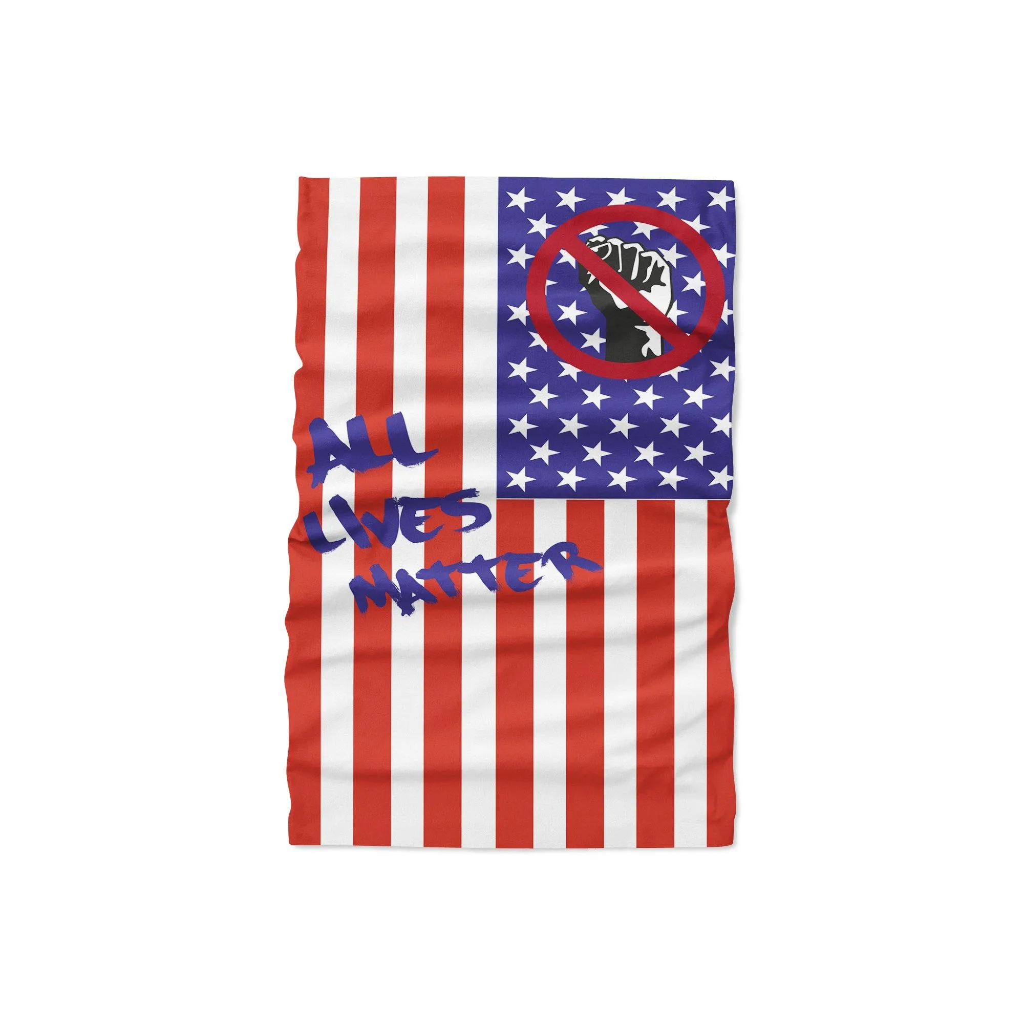 All Lives Matter USA flag style UV Protection Neck Gaiter, Headband, Scarf