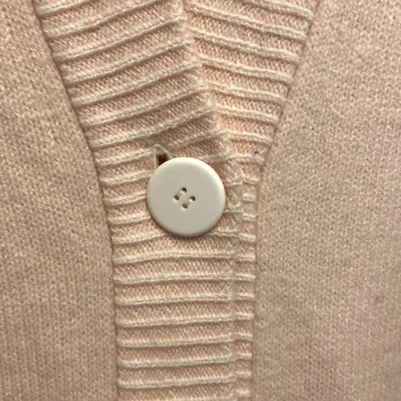 Allbirds Large Light Pink The Cardi 100% Marino Wool Button Down Cardigan 3383