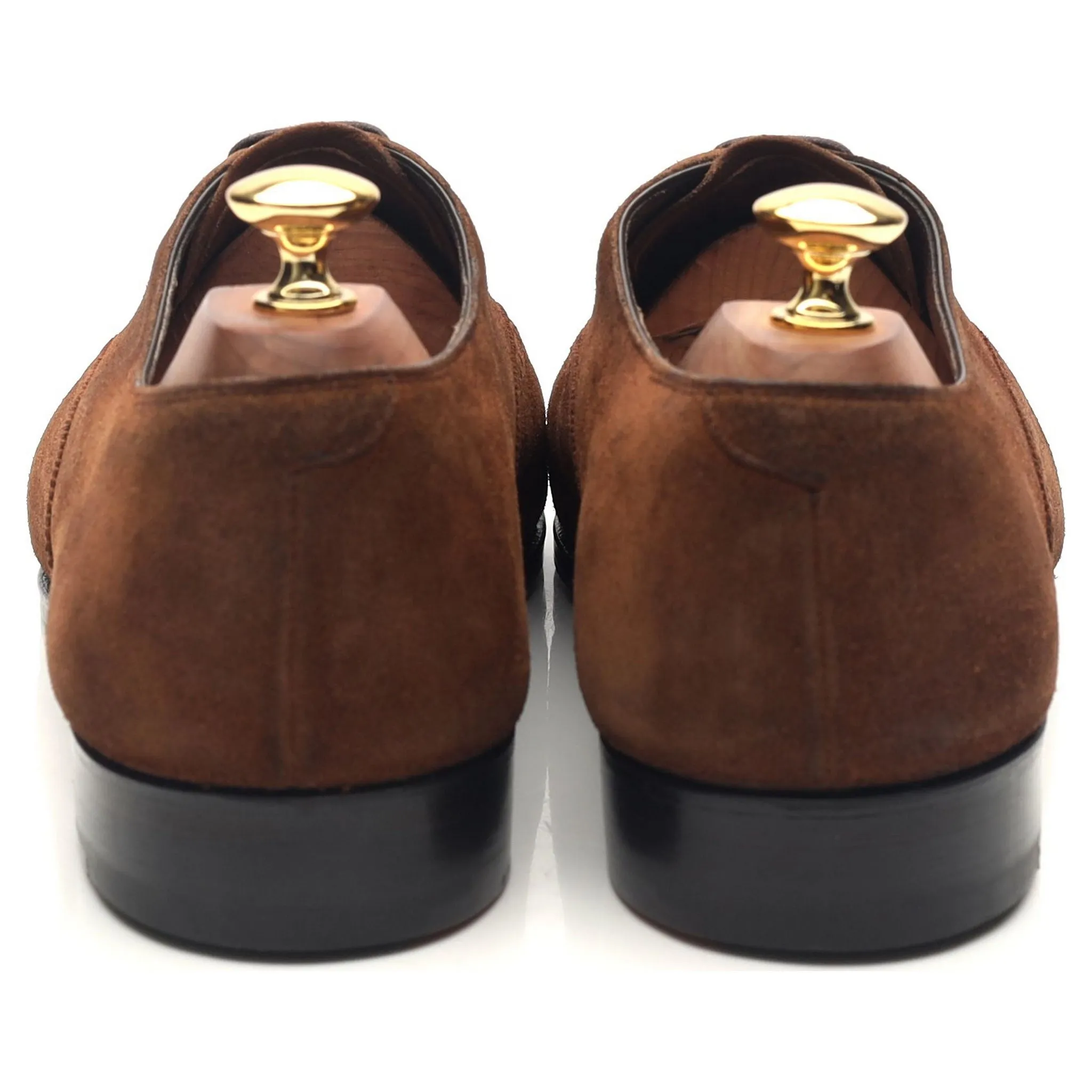 'Asquith' Brown Suede Oxford Semi Brogues UK 9.5 D