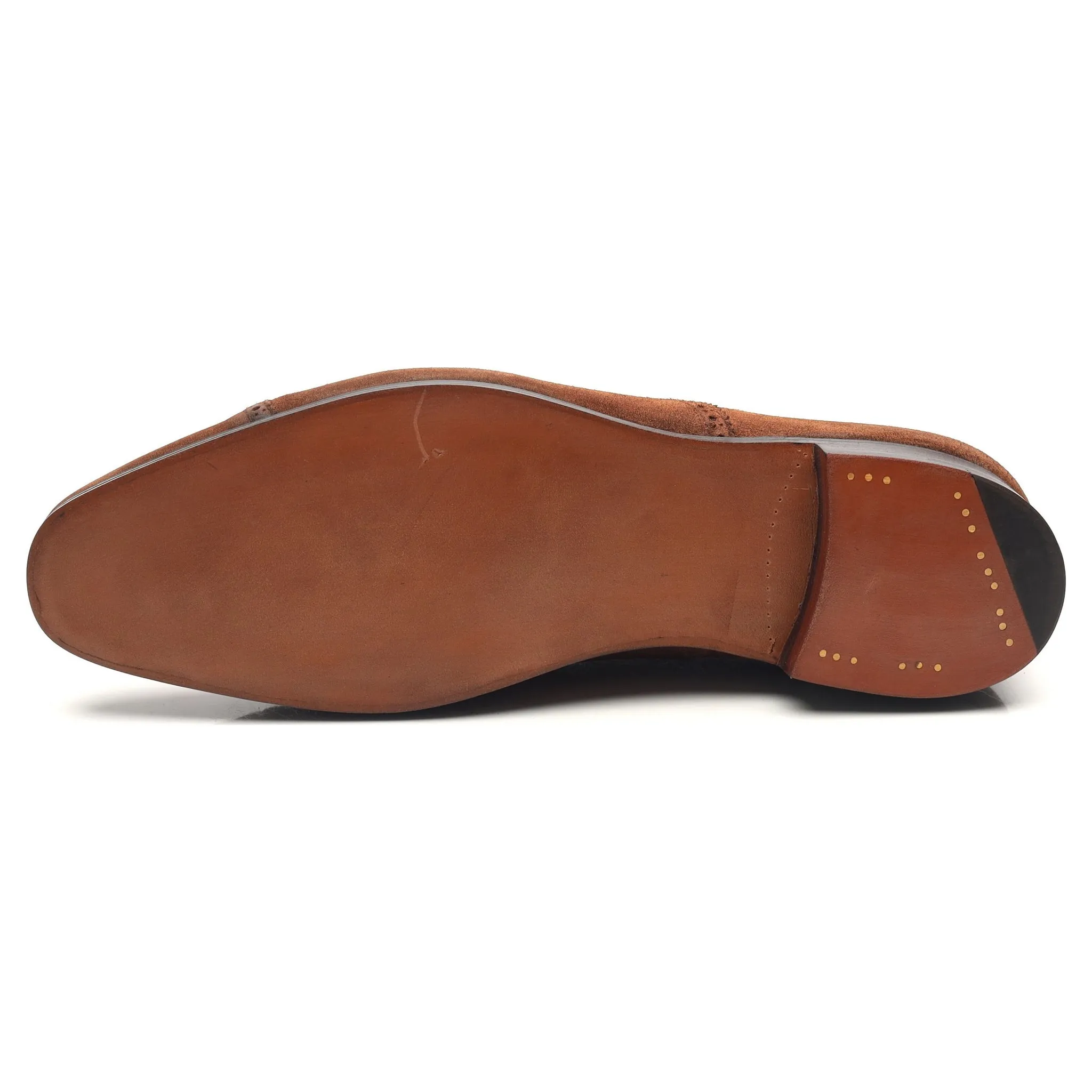 'Asquith' Brown Suede Oxford Semi Brogues UK 9.5 D
