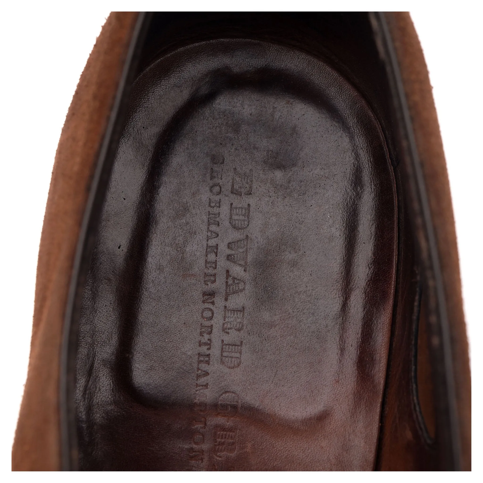 'Asquith' Brown Suede Oxford Semi Brogues UK 9.5 D