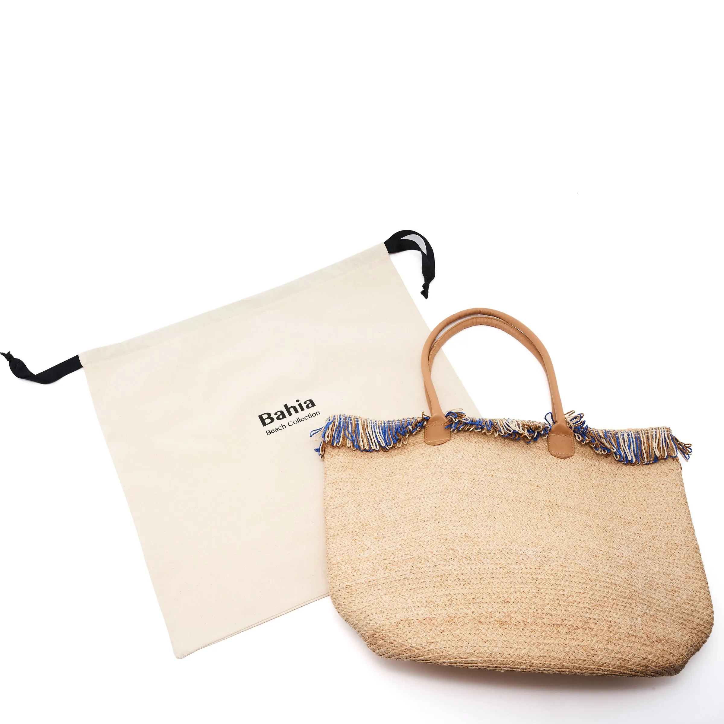 Astrid Raffia Braided Boucle Beach Bag