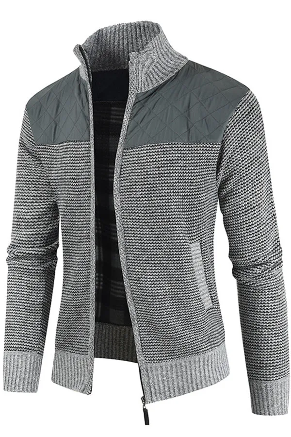 Autumn and winter sweater men's cardigan loose plus fleece thick all-match casual jacket