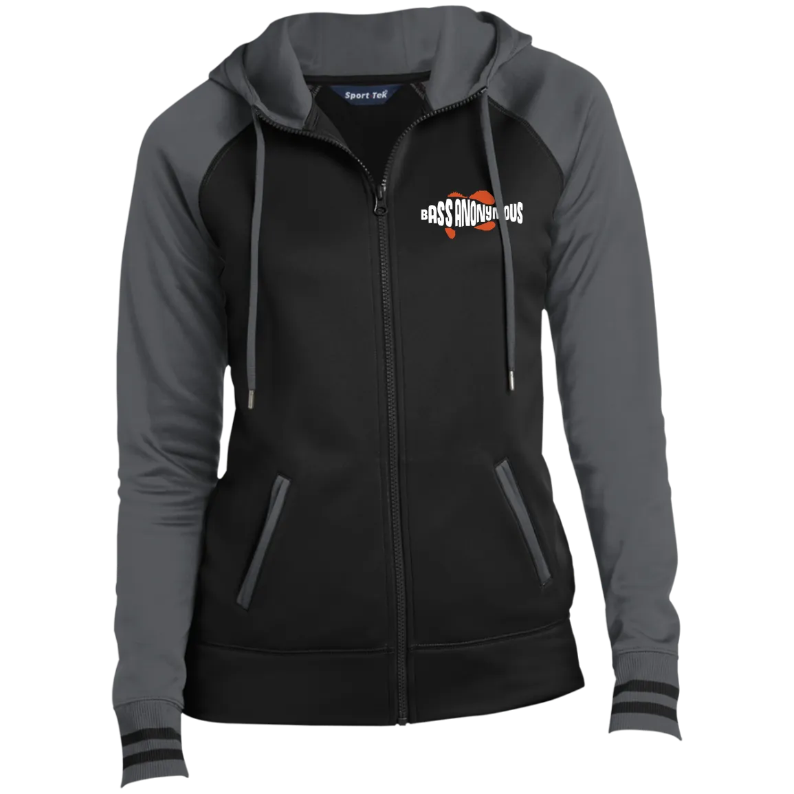 BA Ladies' Embroidered Moisture Wick Full-Zip Hooded Jacket