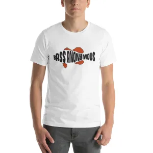BA Short-Sleeve Unisex T-Shirt With Original Bass Anonymous Swim Logo Black/Red