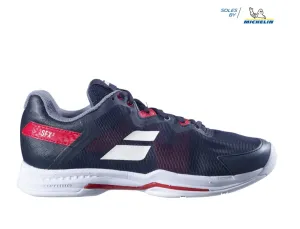 BABOLAT Men's SFX3 All Court (Black/Poppy) Wide