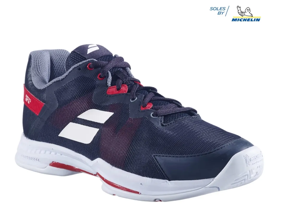 BABOLAT Men's SFX3 All Court (Black/Poppy) Wide