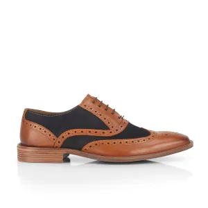 Balmoral Men's Brogue Shoes - Tan