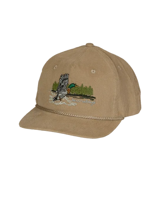 Banded Corduroy Goat Rope Cap