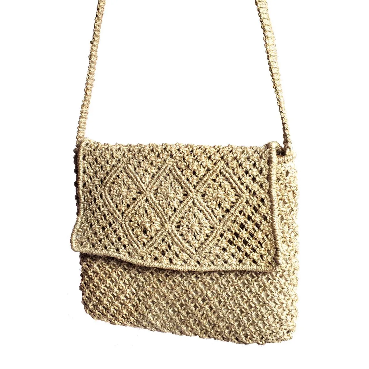 Bari Hand-braided Jute Macrame Bag
