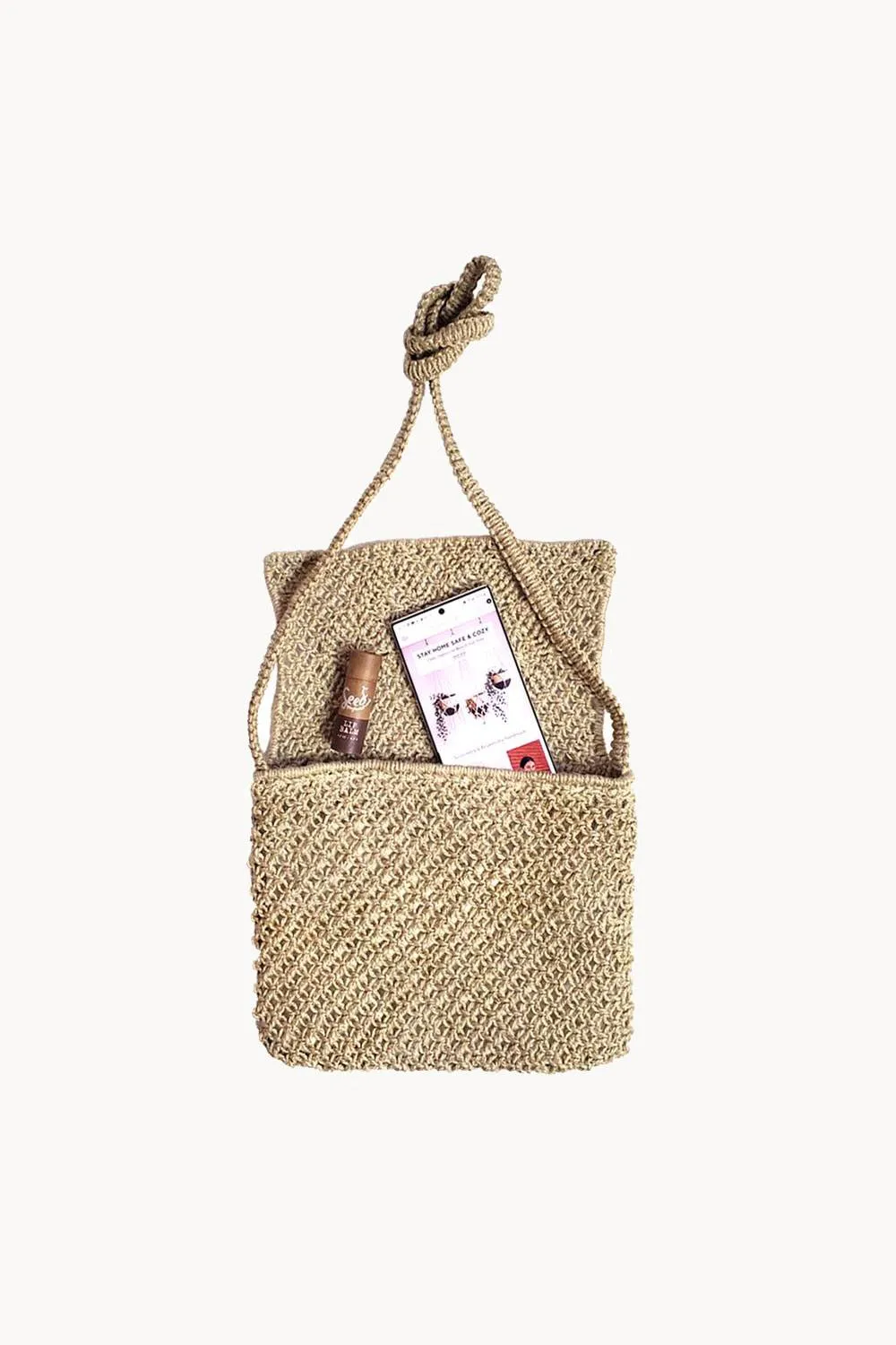 Bari Hand-braided Jute Macrame Bag