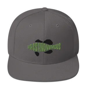 Bass Anonymous Snapback Hat Swim Logo Kiwi/Black