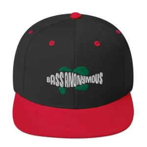 Bass Anonymous Snapback Hat Swim Logo White/Green