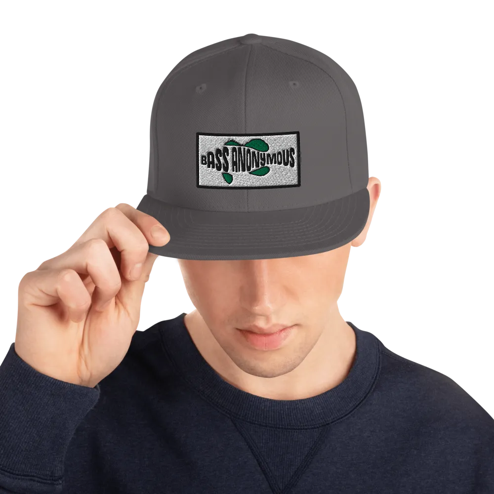Bass Anonymous Snapback Hat SwimLogo Patch