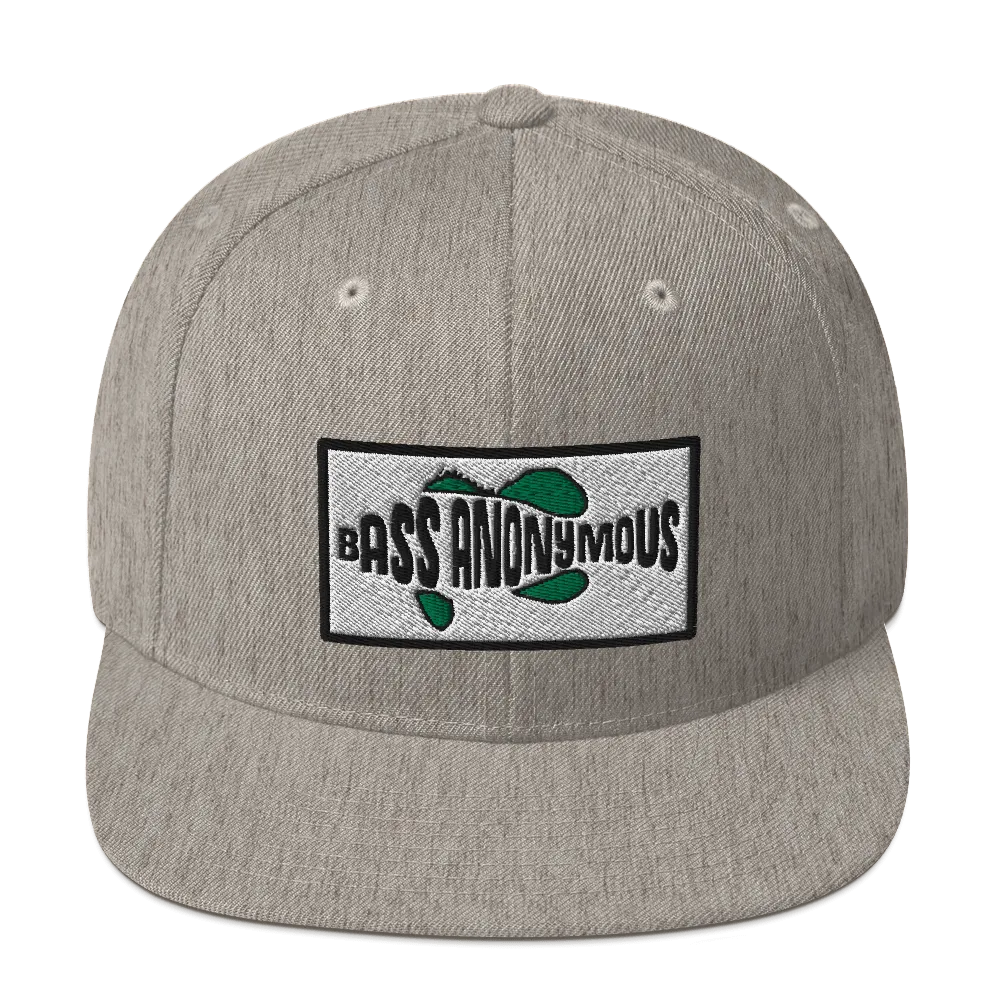 Bass Anonymous Snapback Hat SwimLogo Patch